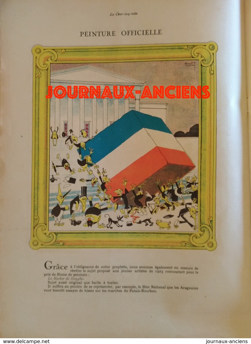 1922 LA CHARRETTE " CHARRIE " - N° 13 - L'ANNÉE 1923 -50 Estampes des " AS " de la Caricatures