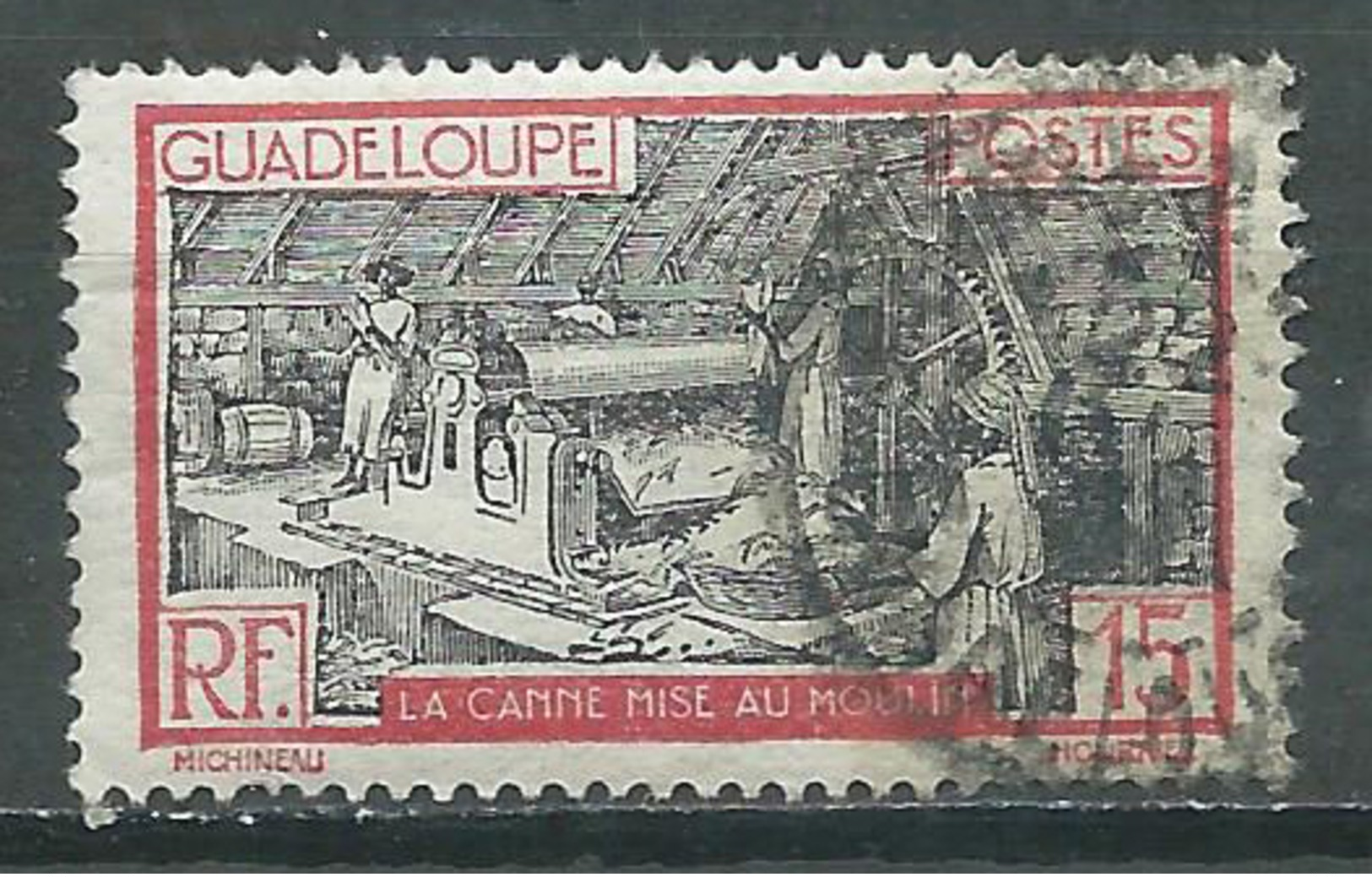 Guadeloupe YT N°104 La Canne Mise Au Moulin Oblitéré ° - Usati