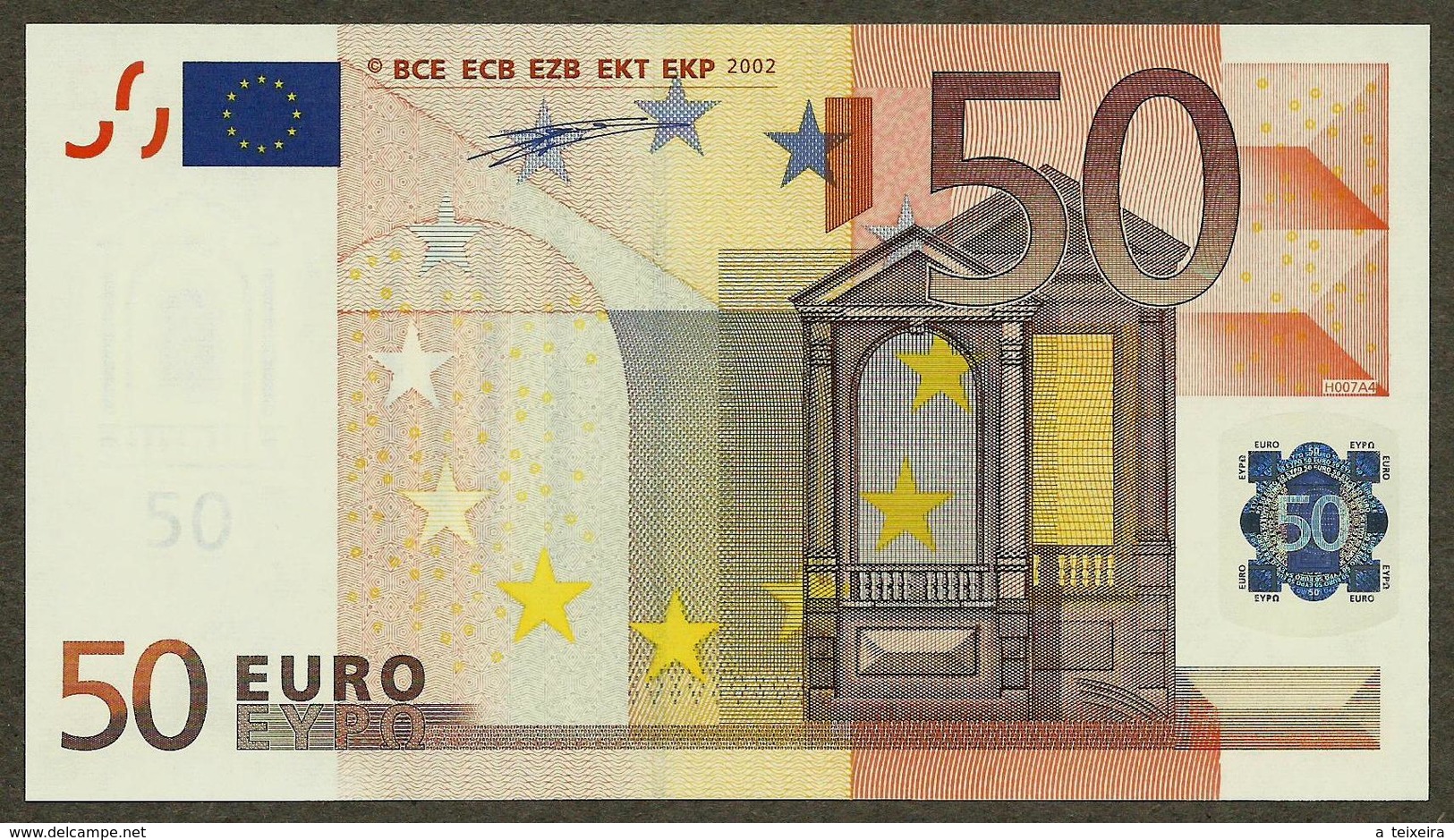 Portugal - 50 Euro - H007 A4 - M90098662882 - Duisenberg - UNC - 50 Euro