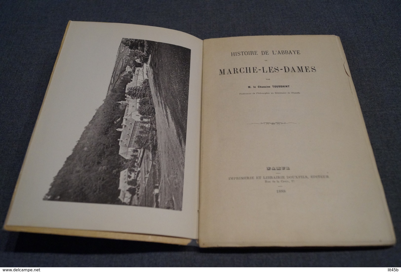 RARE 1888,histoire De L'abbaye De Marche-Les-Dames,Namur,122 Pages,21,5 Cm. Sur 14 Cm. - Bélgica