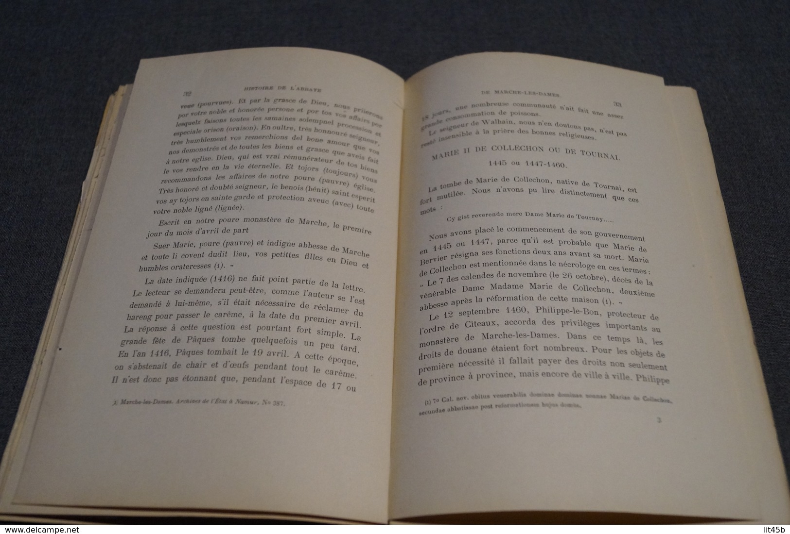 RARE 1888,histoire De L'abbaye De Marche-Les-Dames,Namur,122 Pages,21,5 Cm. Sur 14 Cm. - België