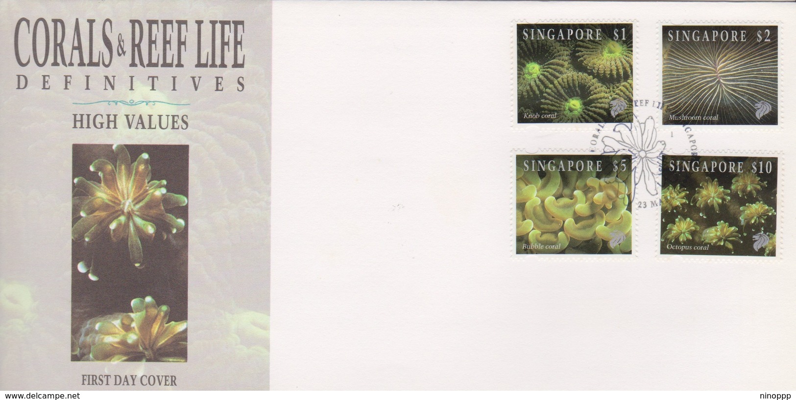 Singapore 1994 Coral Reef High Values FDC - Singapore (1959-...)