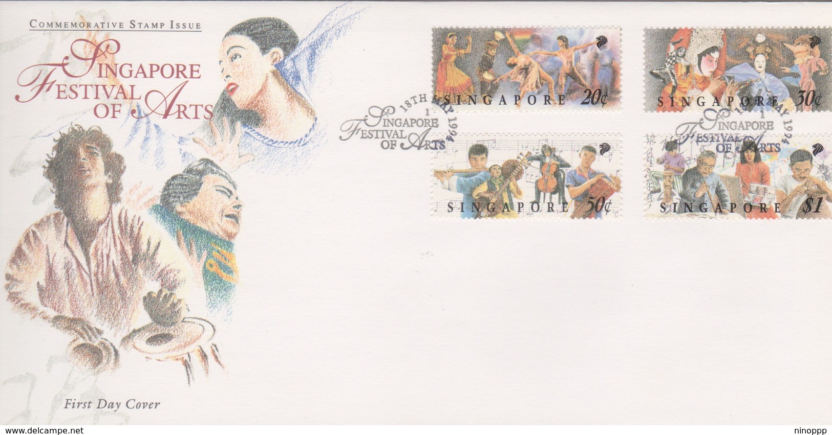 Singapore 1994 Festival Of Arts FDC - Singapore (1959-...)