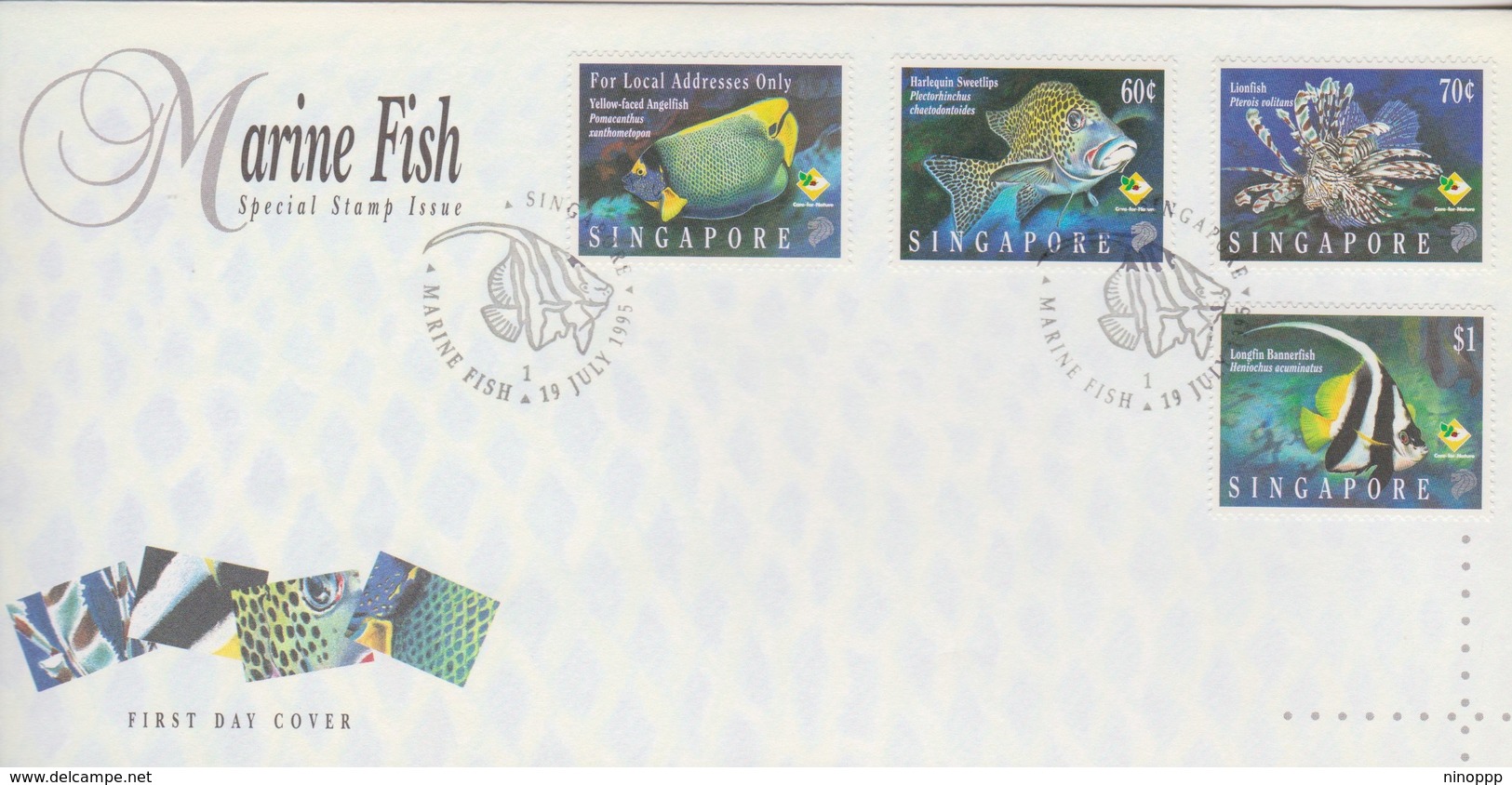 Singapore 1995 Marine Fish FDC - Singapore (1959-...)