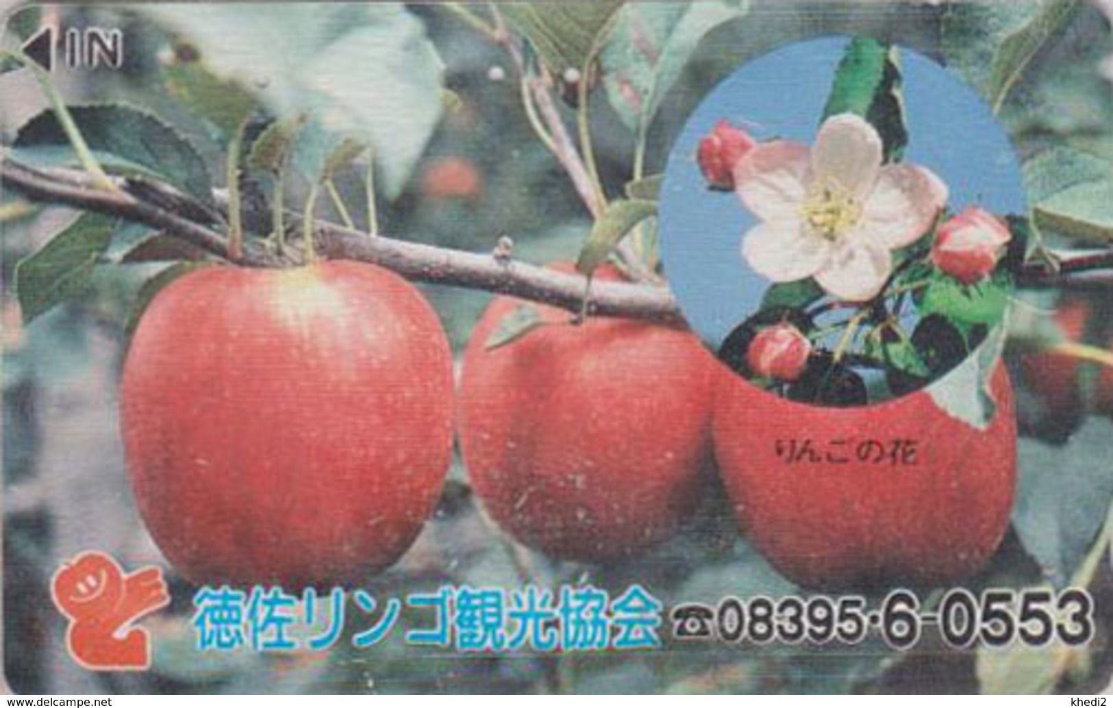 Télécarte Japon / 110-011 - Fruit - POMME - APPLE Japan Phonecard ** RINGO ** - APFEL Obst Telefonkarte - 88 - Lebensmittel