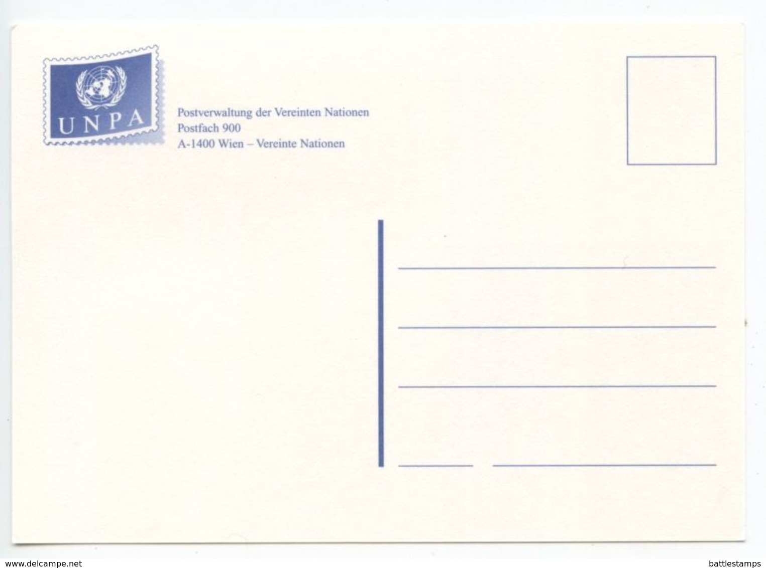 United Nations - Vienna 2008 Postcard Briefmarkenbörse Berlin, Scott 417-418 - Briefe U. Dokumente