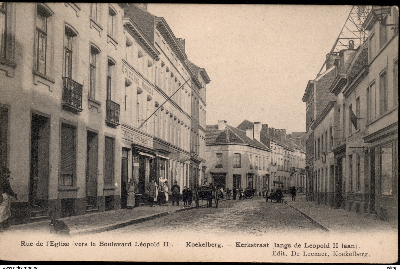 KOEKELBERG :  Rue De L'Eglise (vers Le Bd Léopold II) - Koekelberg