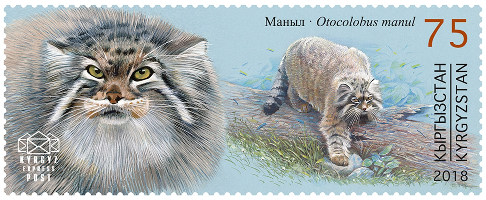 H01 Kyrgyzstan 2018 Mi# 114-117 Animals Red Book Wild Cats Bears Manul MNH - Kirgisistan