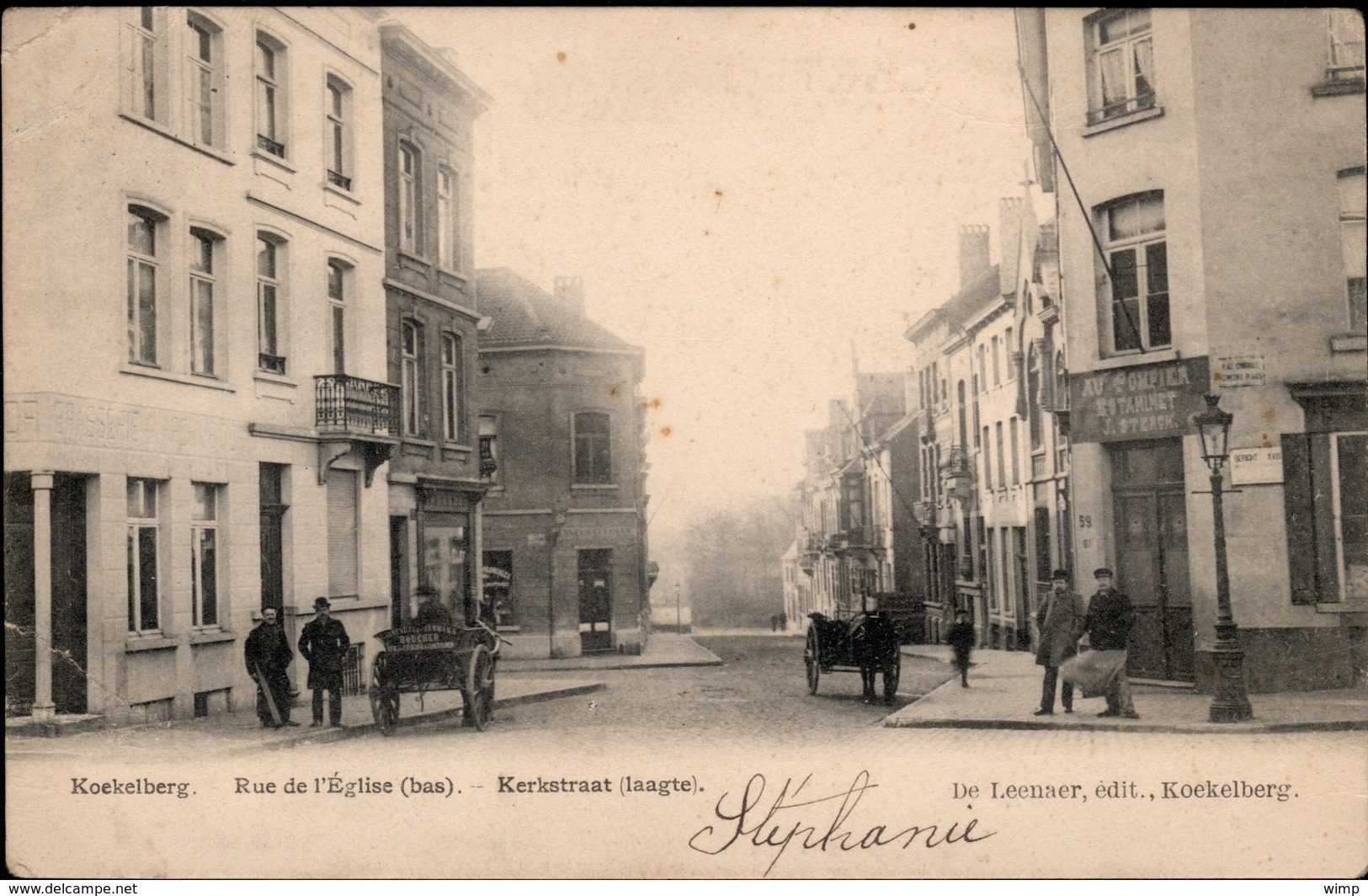 KOEKELBERG :  Rue De L'Eglise (Bas)  Estaminet : "Au Pompier" - Koekelberg