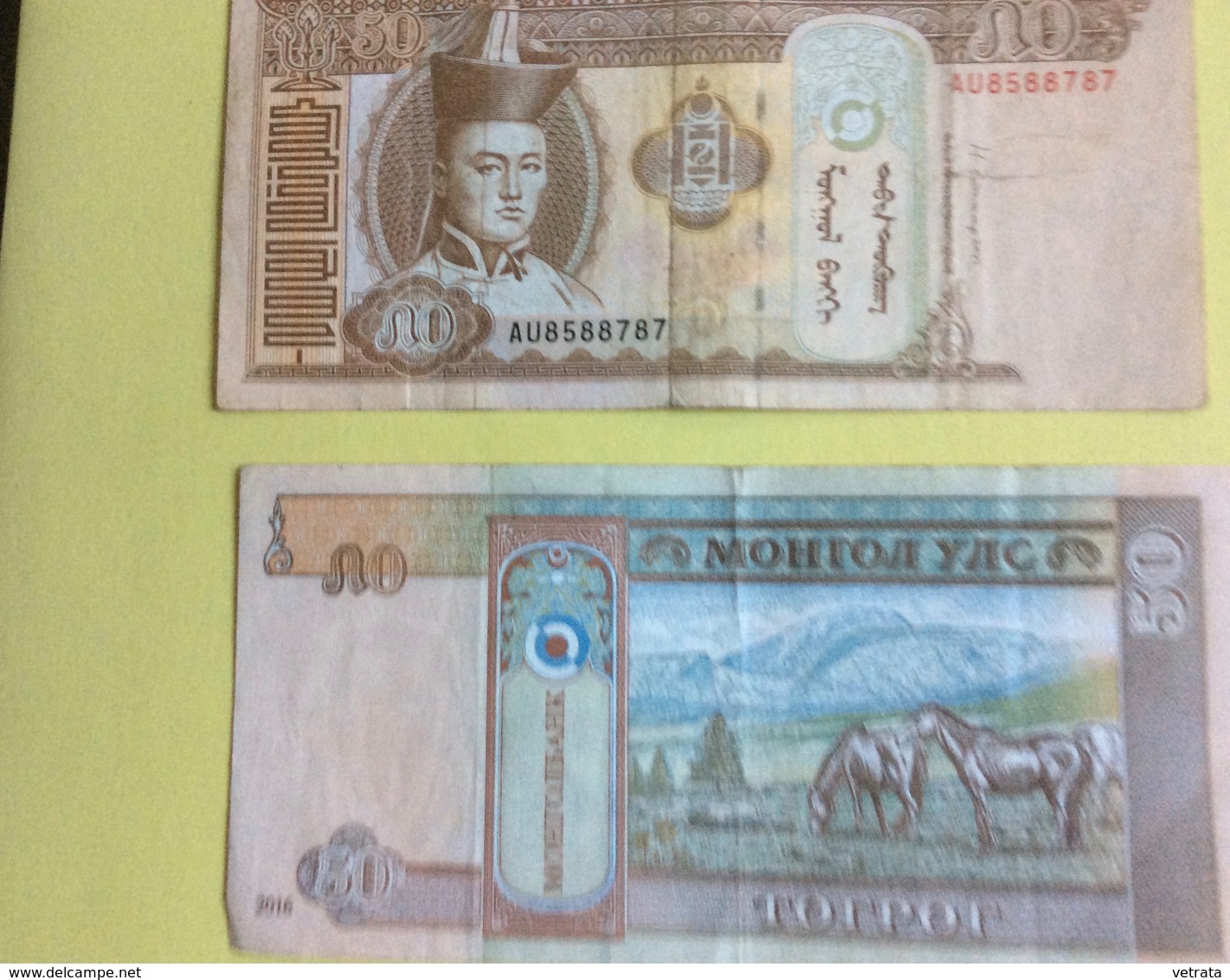 Mongolie : Billet 50 Tugrik (froissé) (AU.....787) - Mongolia