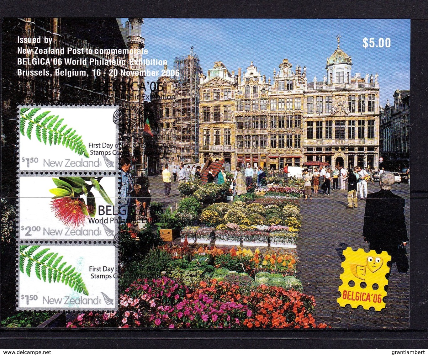 New Zealand 2006 BELGICA '06 World Exhibition Minisheet Used - Usados