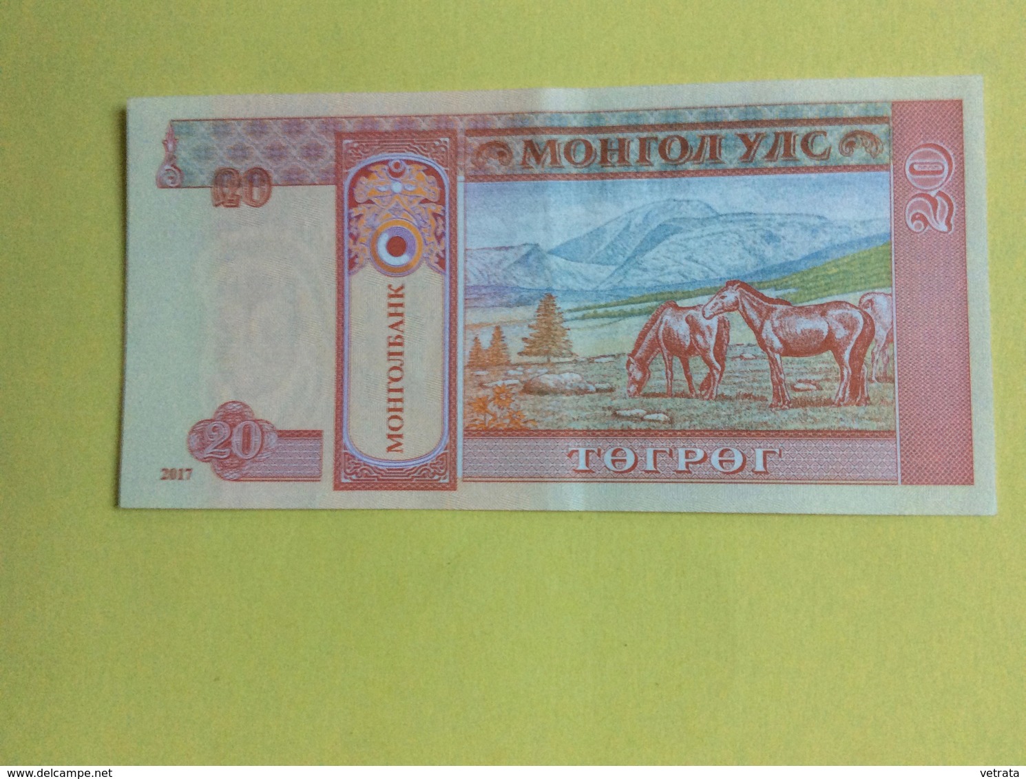 Mongolie : Billet 20 Tugrik  (Neuf) - Mongolie