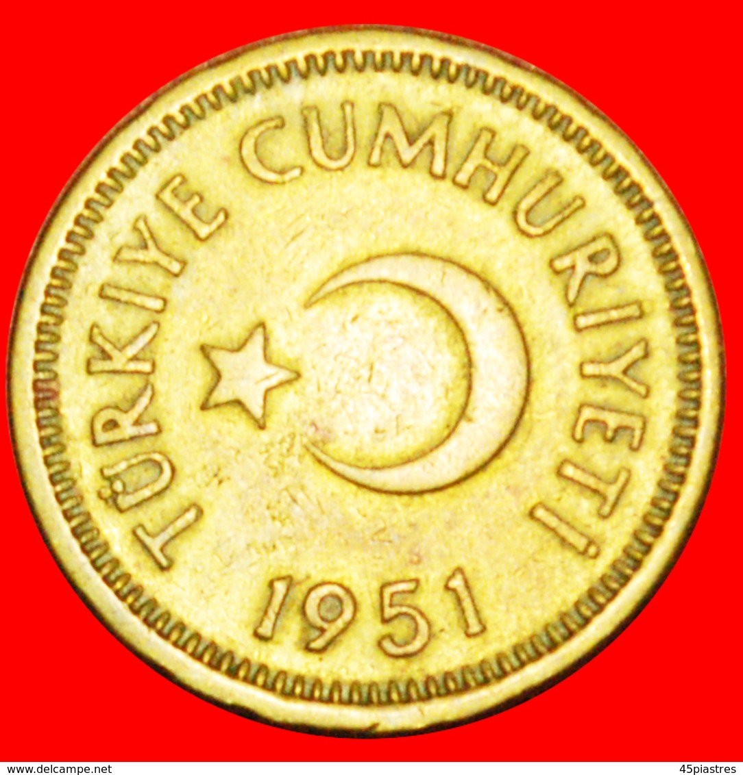 # CRESCENT AND STAR (1949-1956): TURKEY ★ 10 KURUS 1951!  LOW START ★ NO RESERVE! - Turquie