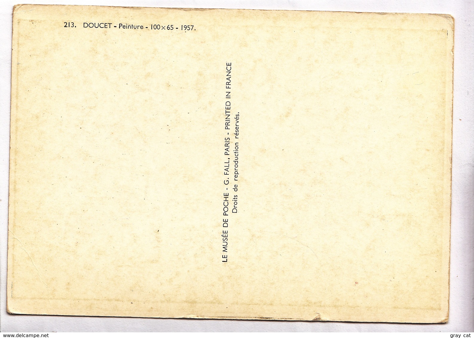 DOUCET, Peinture, Unused Postcard [22655] - Paintings