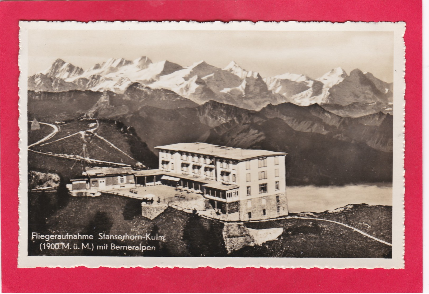 Old Post Card Of Fliegeraufnahme,Stanserhorn-Kulm,Nidwalden Switzerland ,K62. - Stans