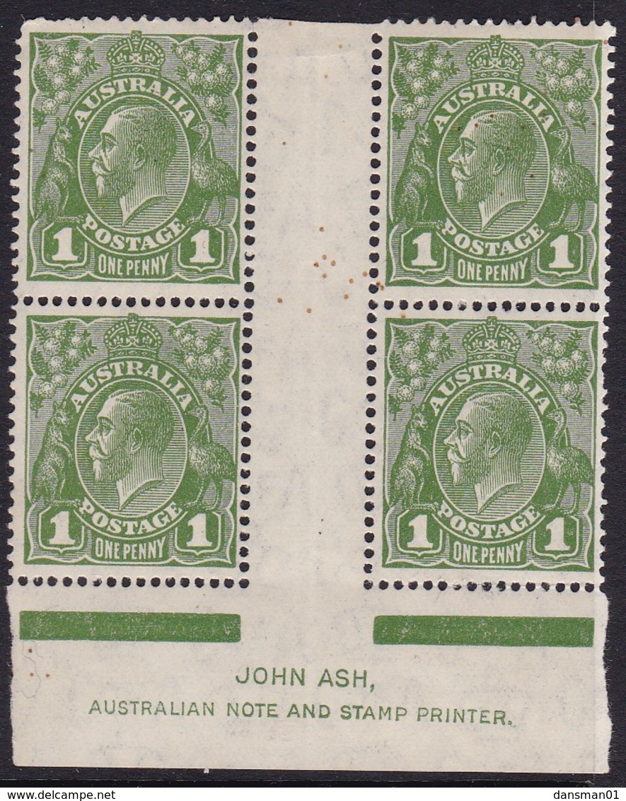 Australia 1931 Wmk CofA SG 125 Mint Hinged (John Ash Imprint) Corner Blunted - Neufs