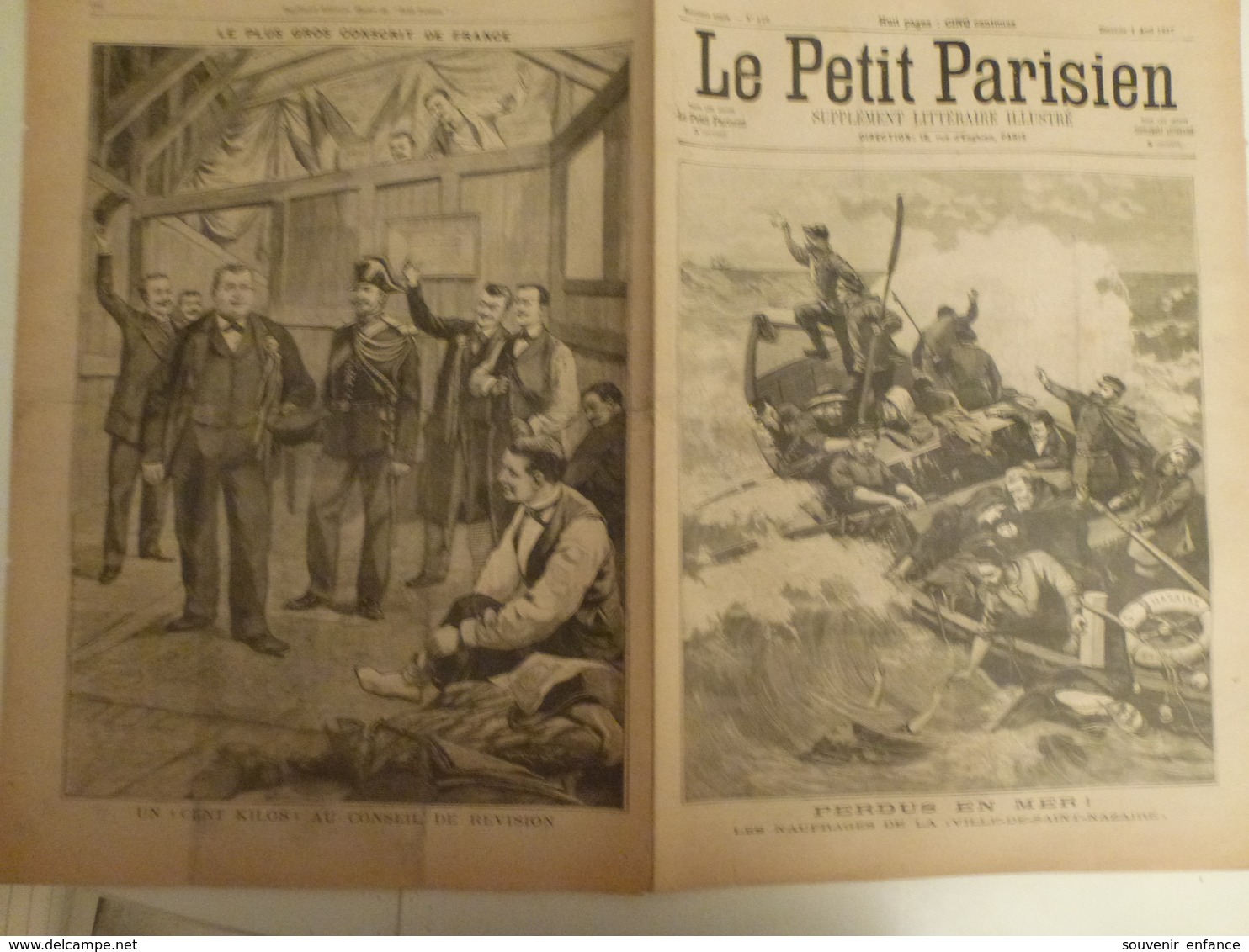 Journal Le Petit Parisien 426 4 Avril 1897 Naufrage Ville De Saint Nazaire St Martinique Paquebot Conscrit France - 1850 - 1899