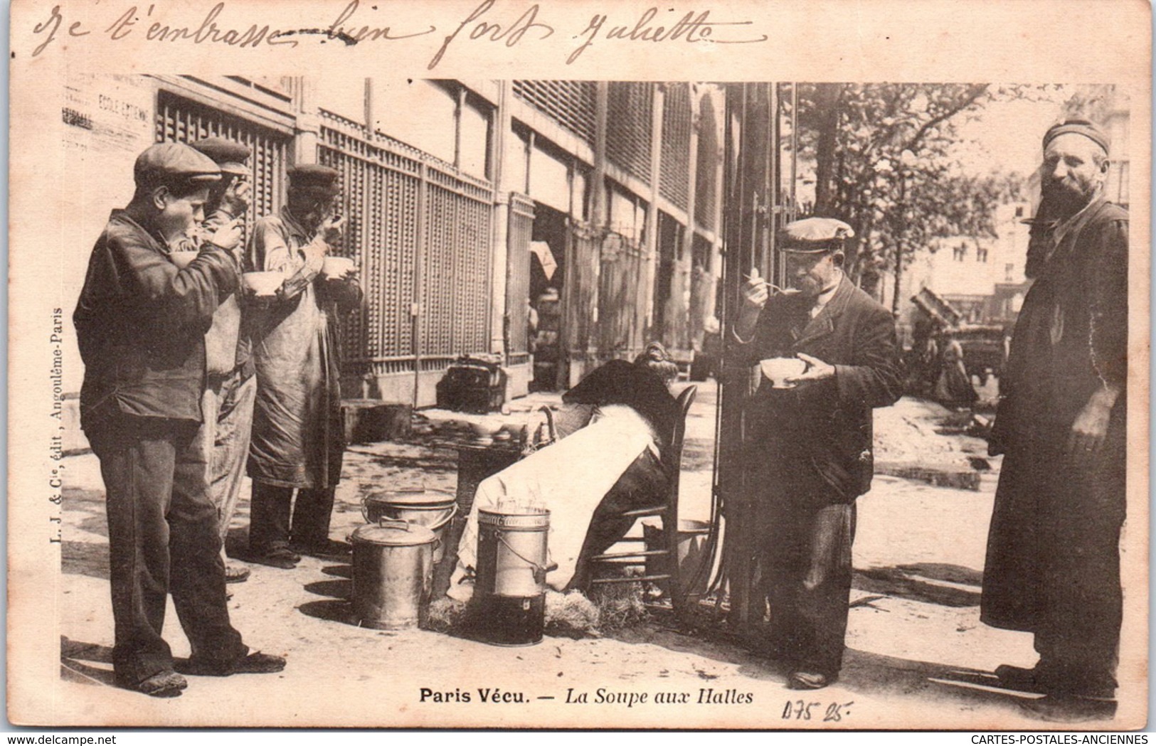 75 PARIS - Paris Vécu - La Soupe Aux Halles - Lots, Séries, Collections