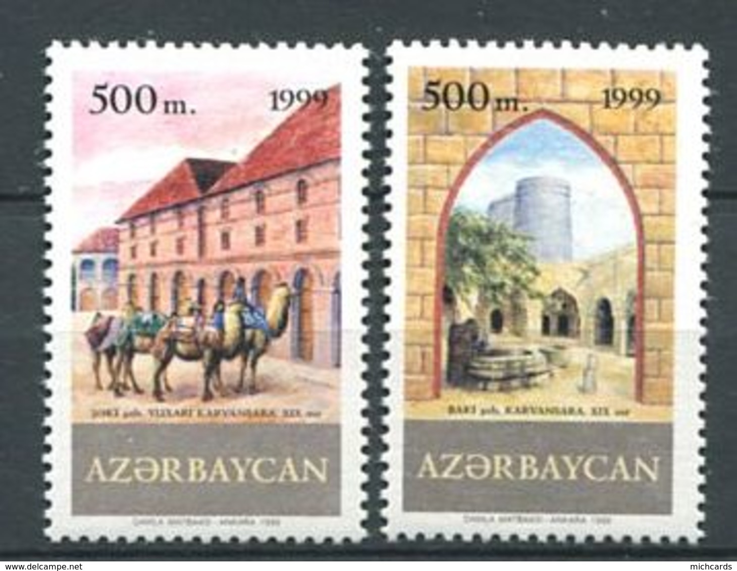 242 AZERBAIDJAN 1999 - Yvert 392 A/B - Route De La Soie Chameau - Neuf ** (MNH) Sans Trace De Charniere - Azerbaijan