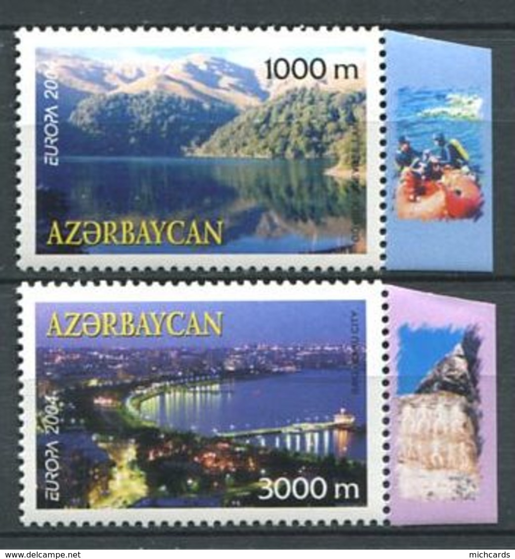 242 AZERBAIDJAN 2004 - Yvert 489/90 - Paysage De Bakou Lac - Neuf ** (MNH) Sans Trace De Charniere - Azerbaïdjan