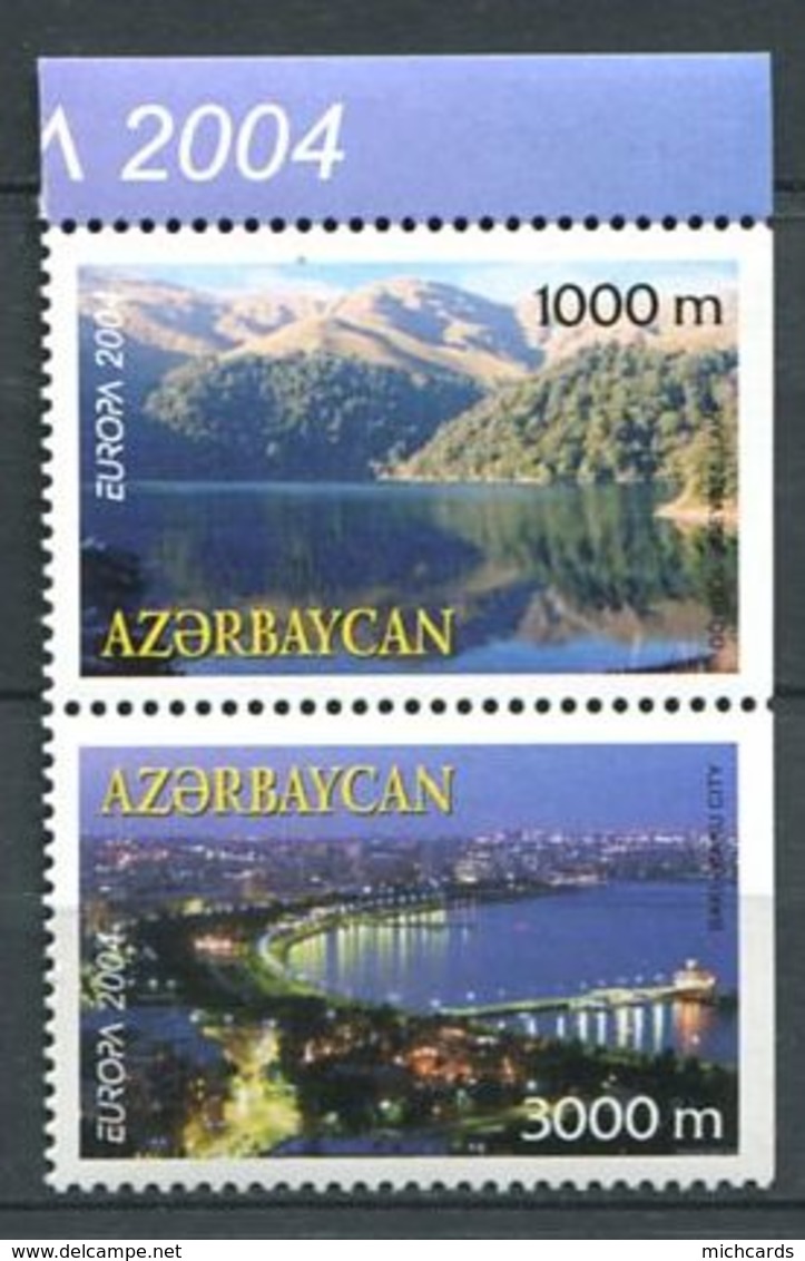 242 AZERBAIDJAN 2004 - Yvert 489a/90a - Paysage De Bakou Lac - Neuf ** (MNH) Sans Trace De Charniere - Azerbaijan