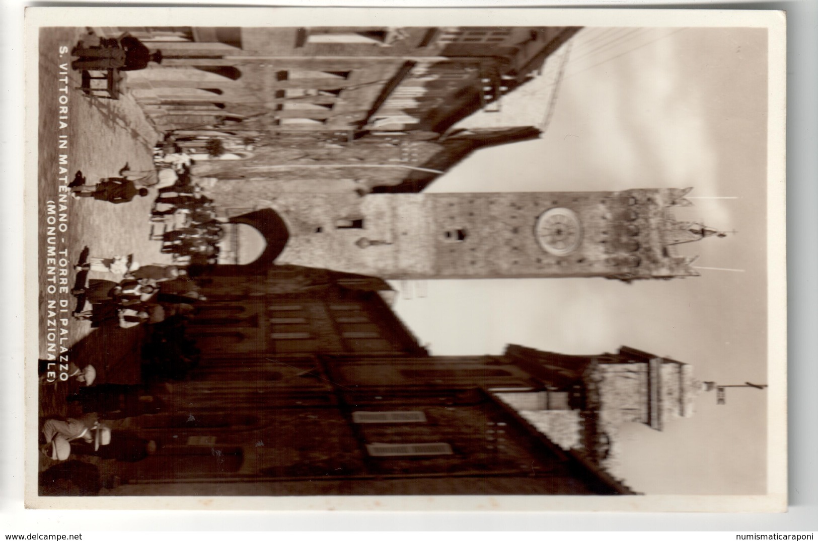 S. Vittoria In Matenano  ASCOLI PICENO Torre Del Palazzo VIAGGIATA 1938 COD.C.2075 - Ascoli Piceno