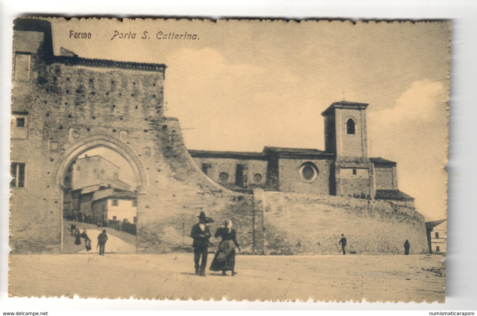 Fermo  ASCOLI PICENO Porta Santa Caterina VIAGGIATA 1924 COD.C.2078 - Fermo