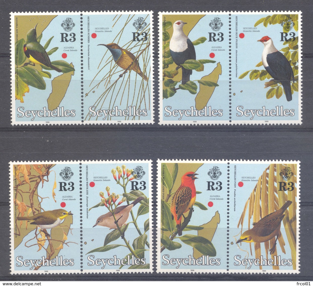 Seychelles, Yvert 812/819, Scott 786a/793a, 1998, MNH - Seychelles (1976-...)