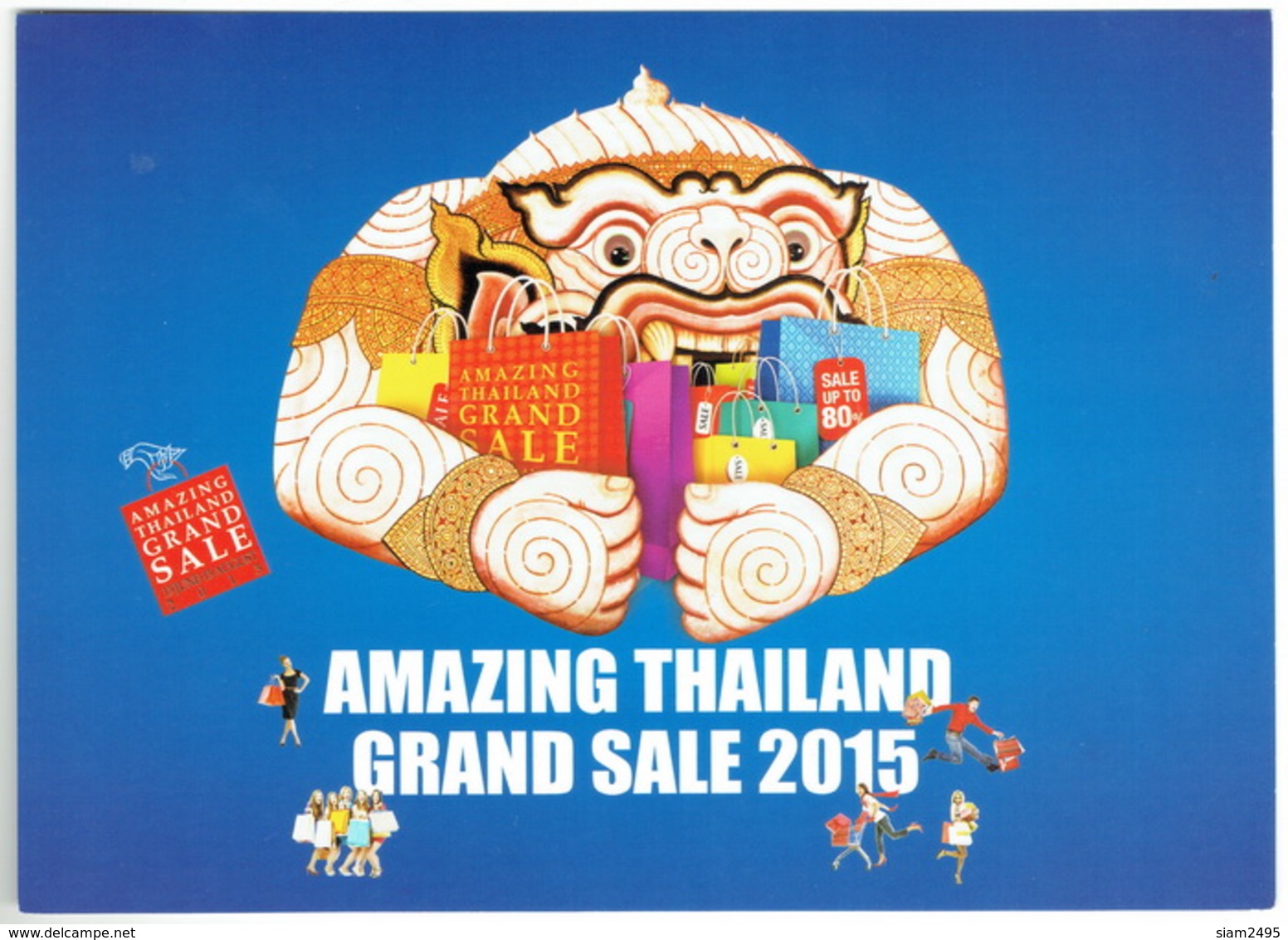 Thailand 2015, set of 12 pre-paid postcards.