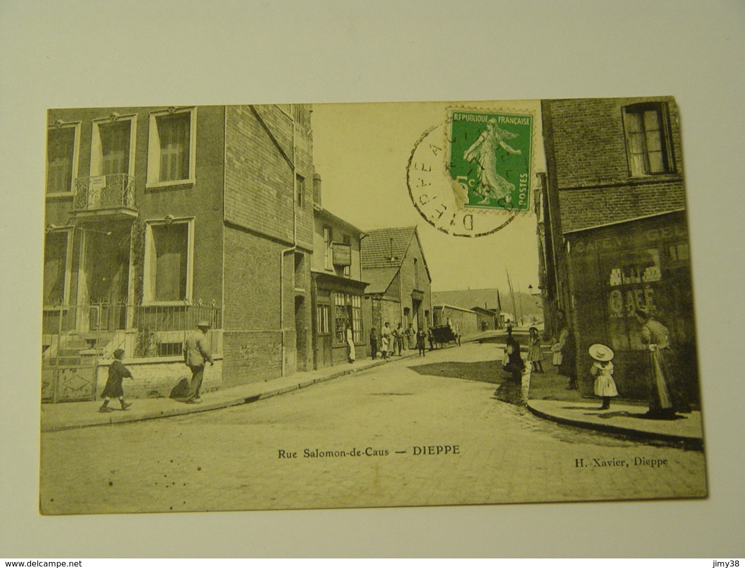 SEINE MARITIME-DIEPPE-RUE SALOMON DE CAUS ED H.XAVIER ANIMEE - Dieppe