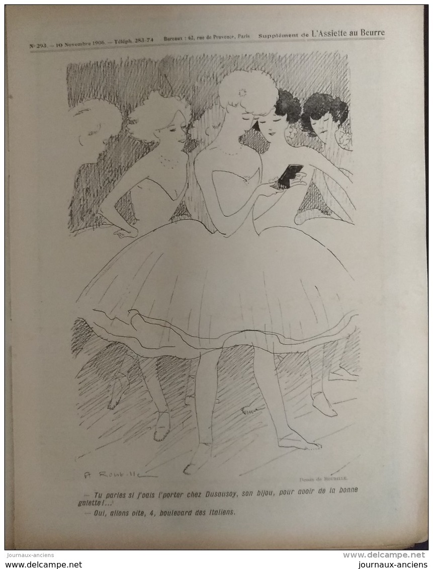 1906 L'ASSIETTE AU BEURRE N° 293 - LEURS STATUES Par R. KIRCHNER ET CH. JOZSA + SUPPLÉMÉNT ROUBILE