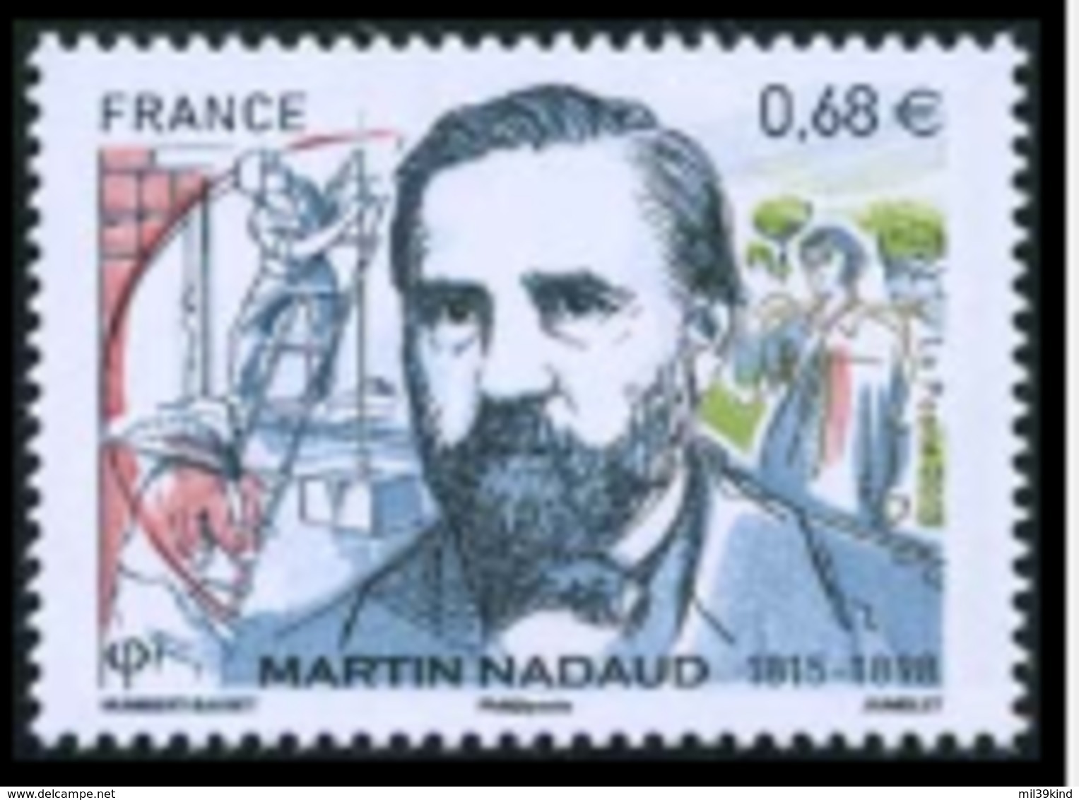 TIMBRE - FRANCE - 2015 - Martin Nadaud - Ongebruikt