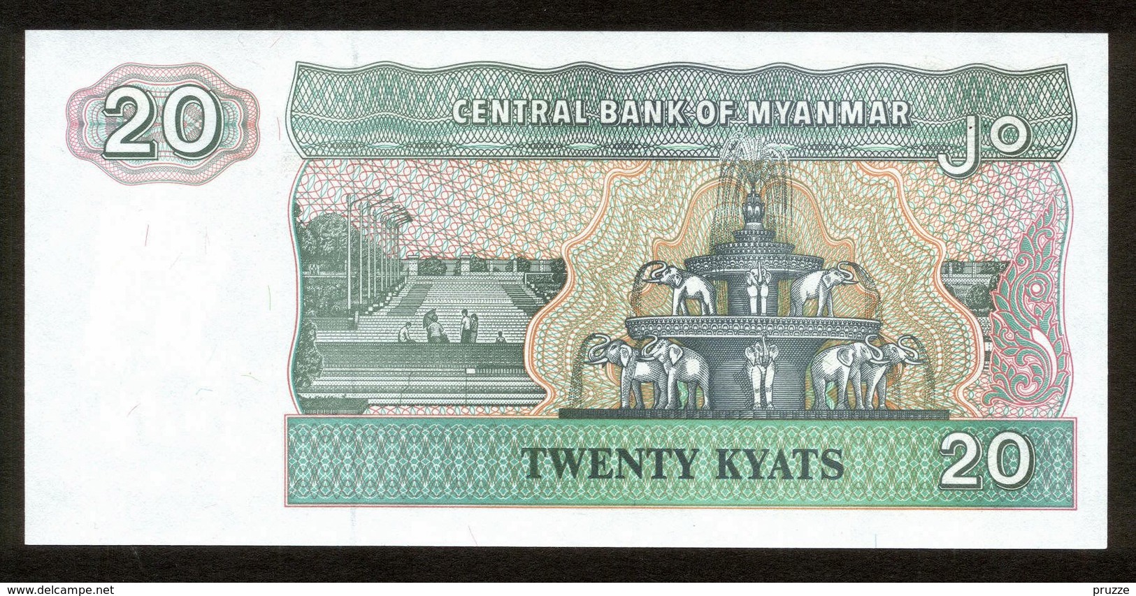 Myanmar 1991-98, 20 Kyats - UNC, Kassenfrisch - Myanmar