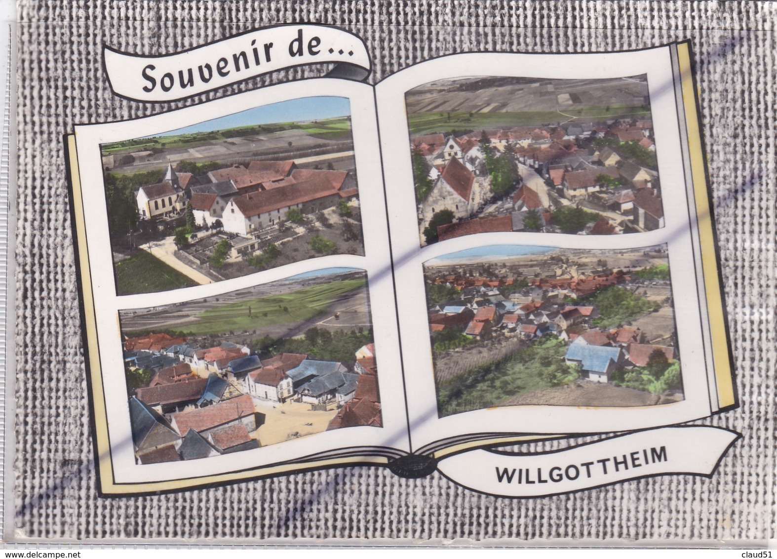 Souvenir De ...Willgottheim (67) Carte Façon Livre Avec 4 Vues - Other & Unclassified