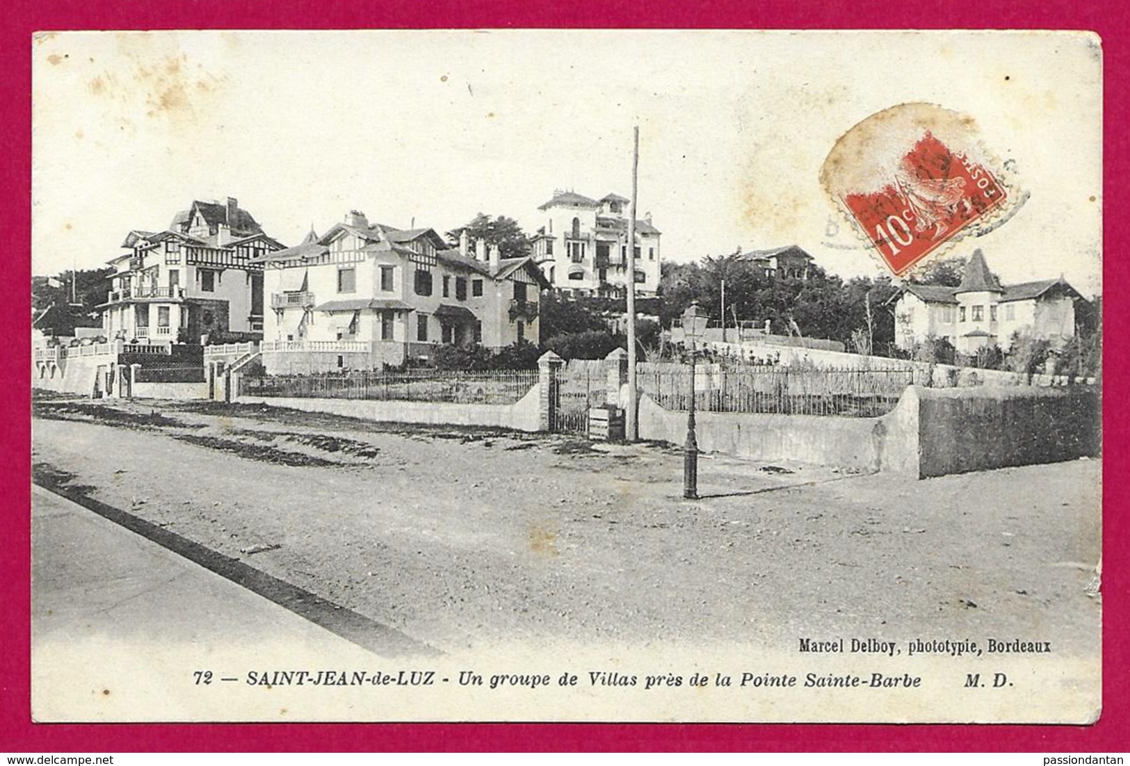 CPA Saint-Jean De Luz - Ciboure - Un Groupe De Villas Près De La Pointe Sainte-Barbe - Saint Jean De Luz