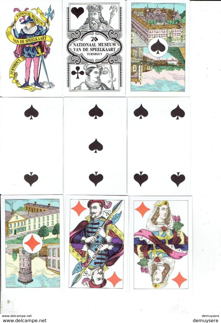 JOUER DES CARTES - NATIONAAL MUSEUM VAN DE SPEELKAART TURNHOUT - 54 CARTES - Cartes à Jouer Classiques