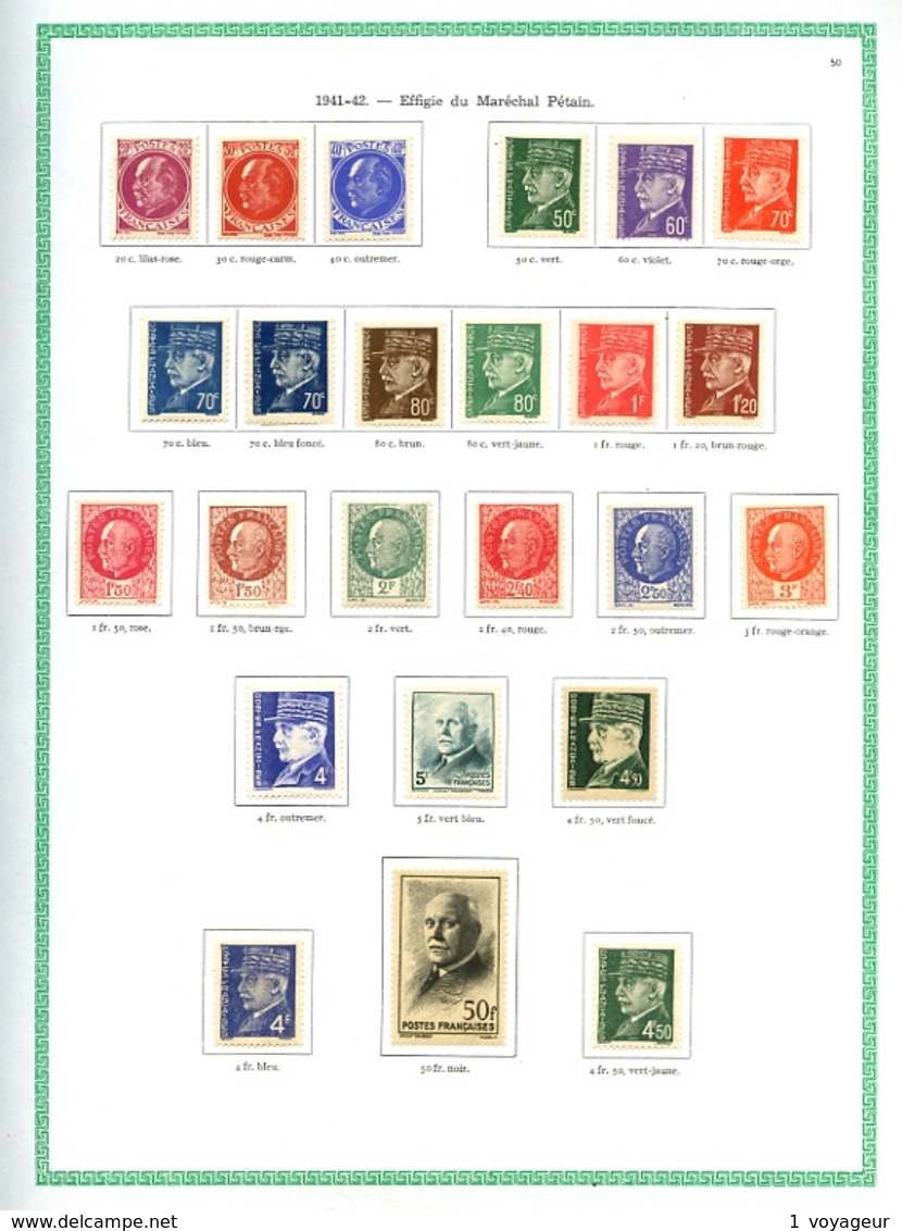 FRANCE - Collection 1929/1964 - Nfs N* (qques Obl.) - Bien fournie - Bon état - Cote supérieure à 3000 Eur.