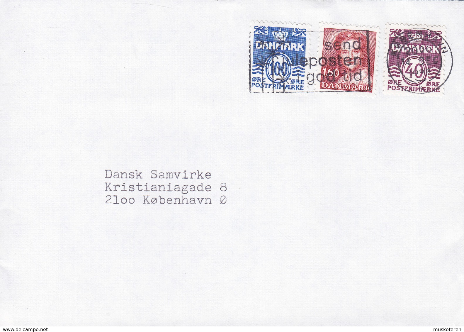 Denmark ROYAL DANISH EMBASSY (Sofia) Slogan Flamme 'Juleposten' KØBENHAVN 1988 Cover Brief - Briefe U. Dokumente