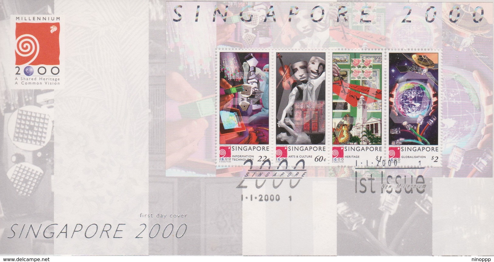 Singapore 2000 Singapore 2000 Miniature Sheet FDC - Singapore (1959-...)