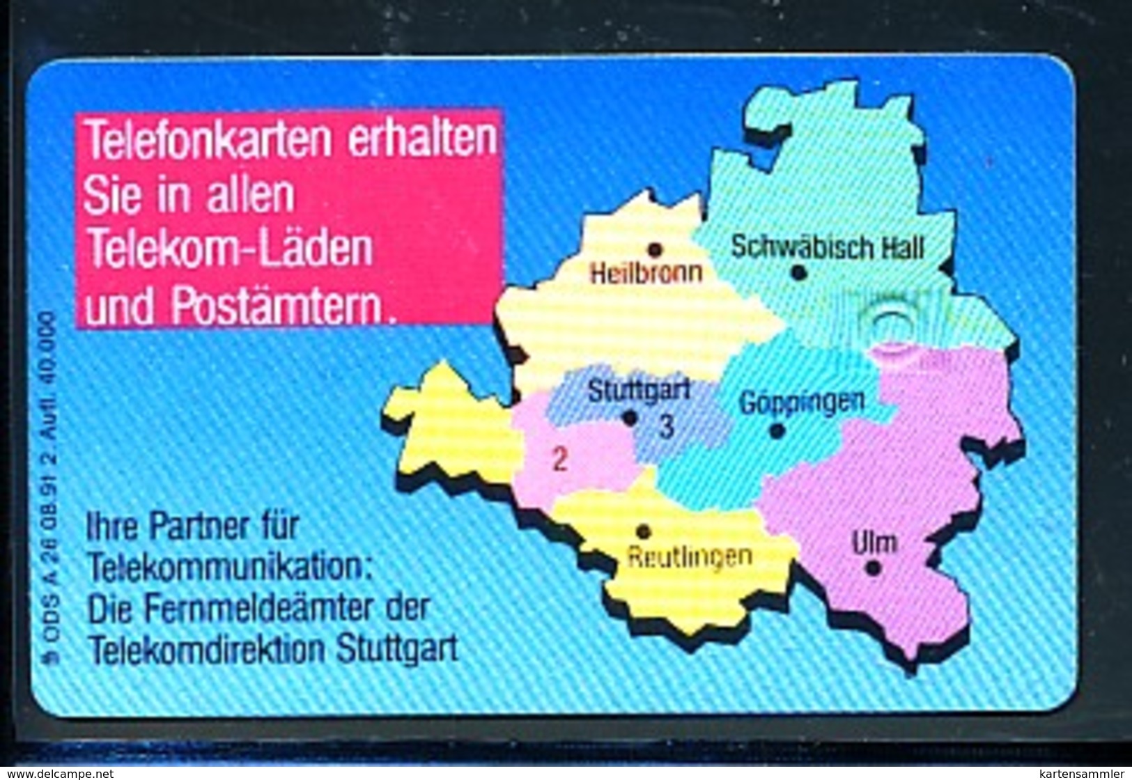GERMANY Dummy - A 26 91 - 2. Auflage -siehe Scan - A + AD-Series : Werbekarten Der Dt. Telekom AG