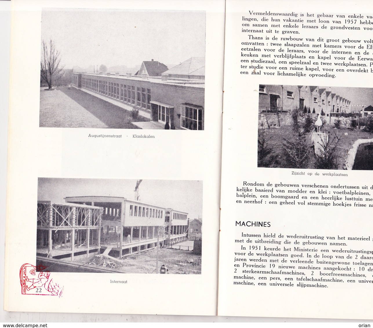 Ieper 1958-59 / Jubeljaar * 50 * Ieperse Vakschool V.T.S (heden V.T.I.) - Programma's