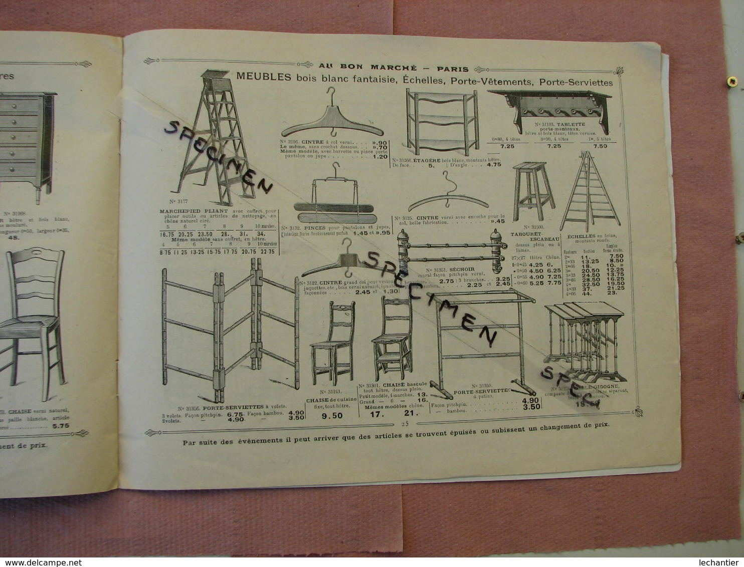 Au Bon Marché Très Interessant catalogue 30 pages 215X275 Orfevrerie, service de table, Hydrothéraphie, Chauffage ect..