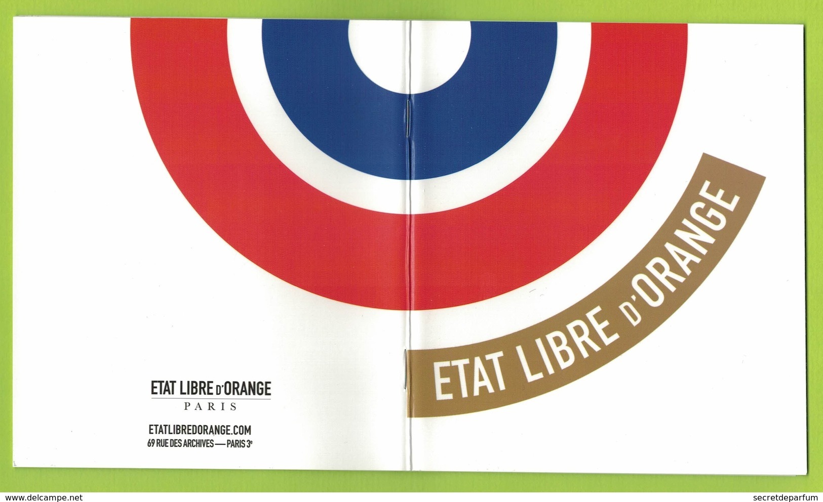 Cartes Parfumées Livret  ETAT LIBRE D'ORANGE 20 PAGES RECTO VERSO - Modernes (à Partir De 1961)