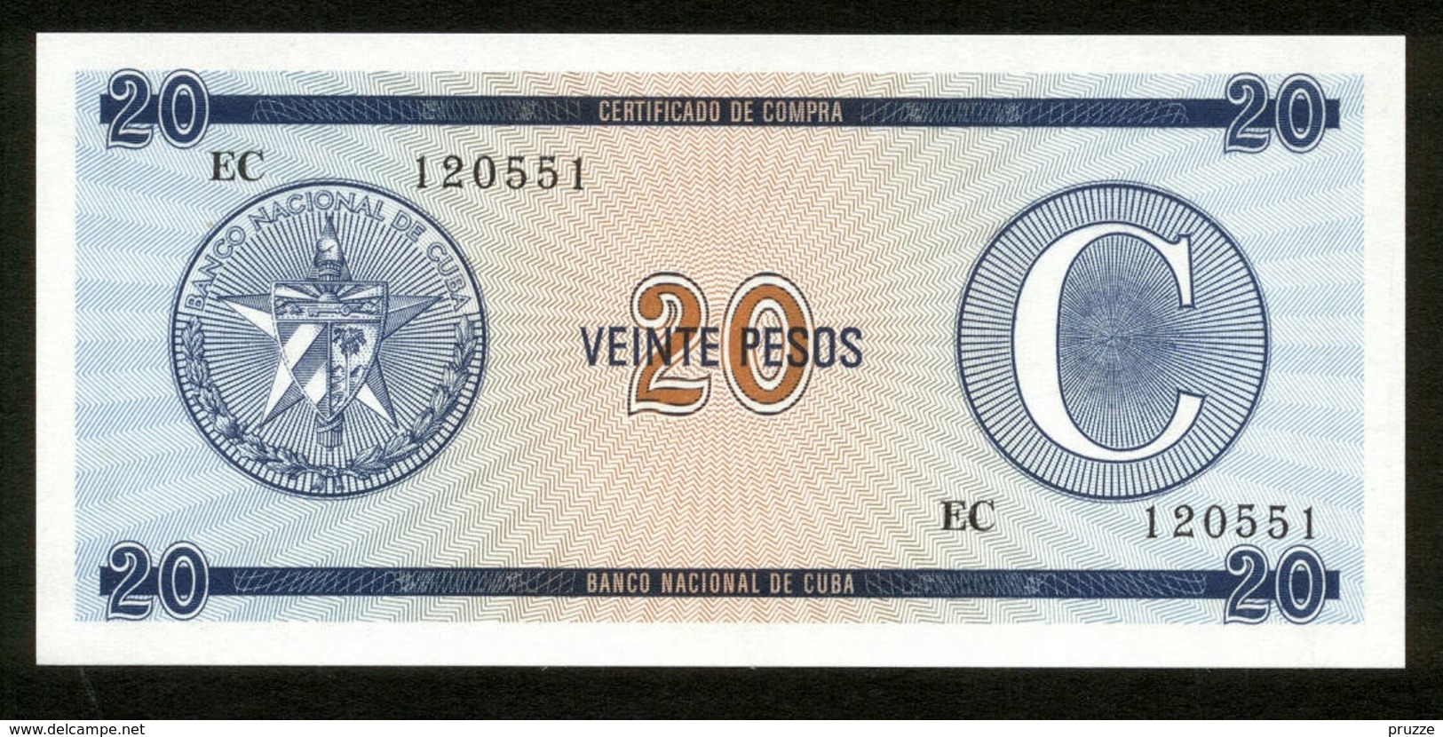 Cuba - Kuba 1985 ?, 20 Pesos, EC 120551, UNC - Kuba