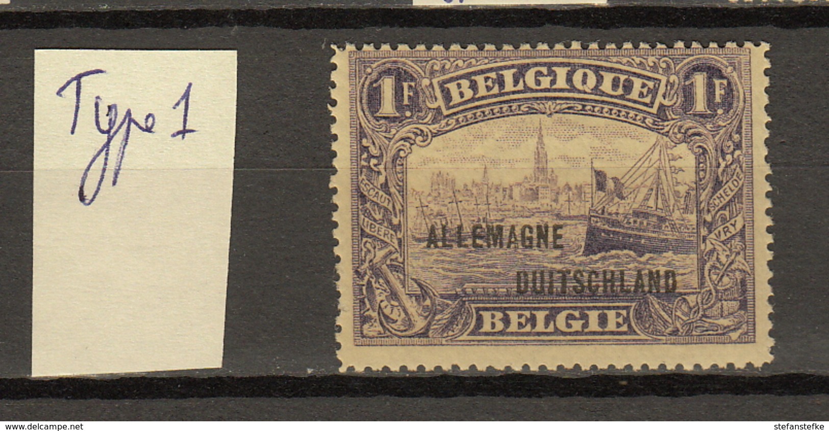 Belgie - Belgique: Ocb Nr:  OC51 MH * Type 1 (zie Scan) - OC38/54 Belgian Occupation In Germany