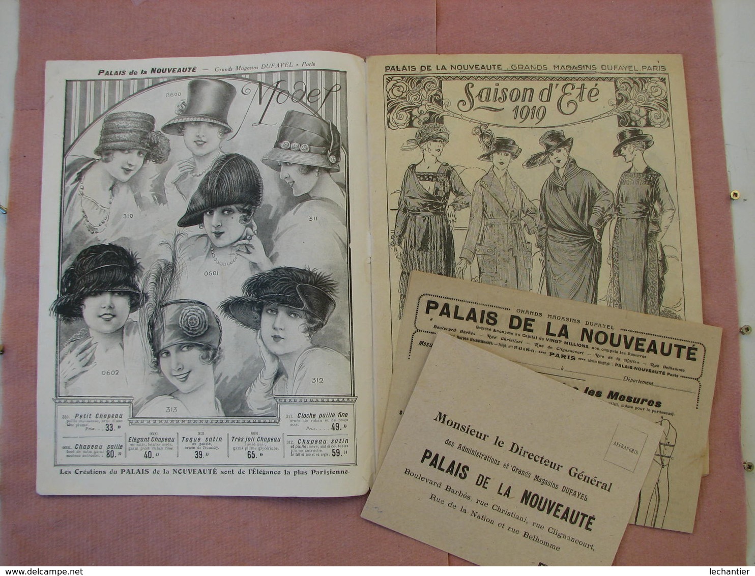 Palais De La Nouveauté 1910 Catalogue 32 Pages 20X26  T.B.E. Mode Femme, Enfant, Homme  Couverture Couleur... - 1900-1940