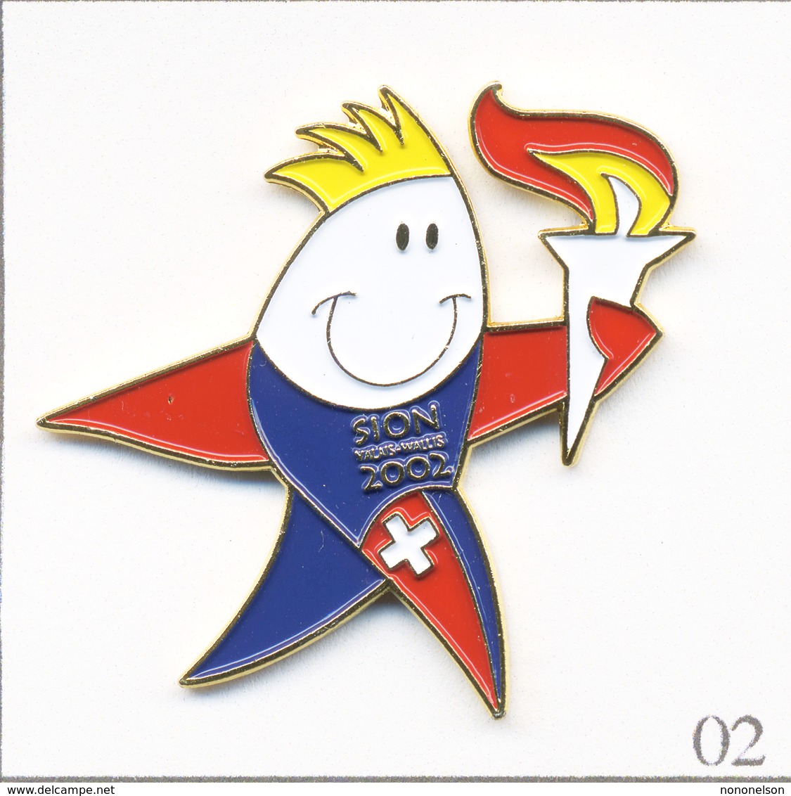 Pin's Sport - J.O D’Hiver De 2002 / Sion (Ch) - Ville Candidate. Est. Collection Sion 2002 ©️ 1995. Métal Peint. T636-02 - Jeux Olympiques