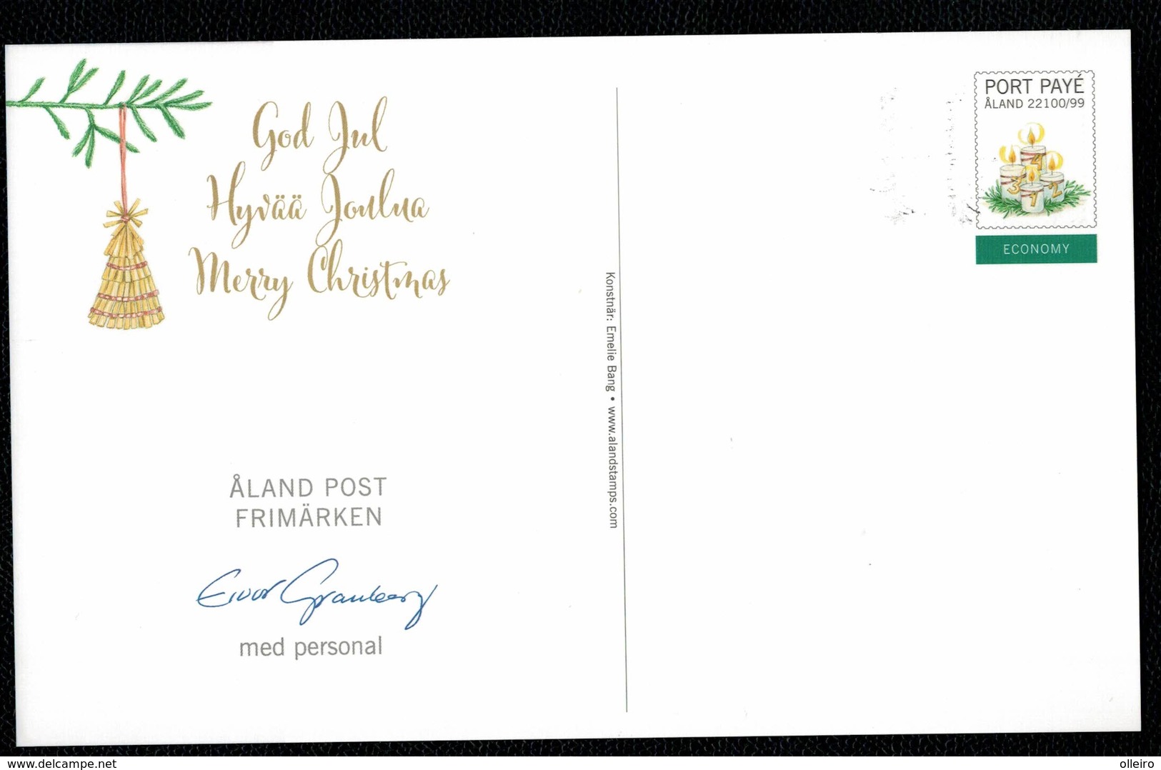 Aland 2018 Christmas Weihnacten Noel Natale Maximum Card 1v FDC VFU - Aland