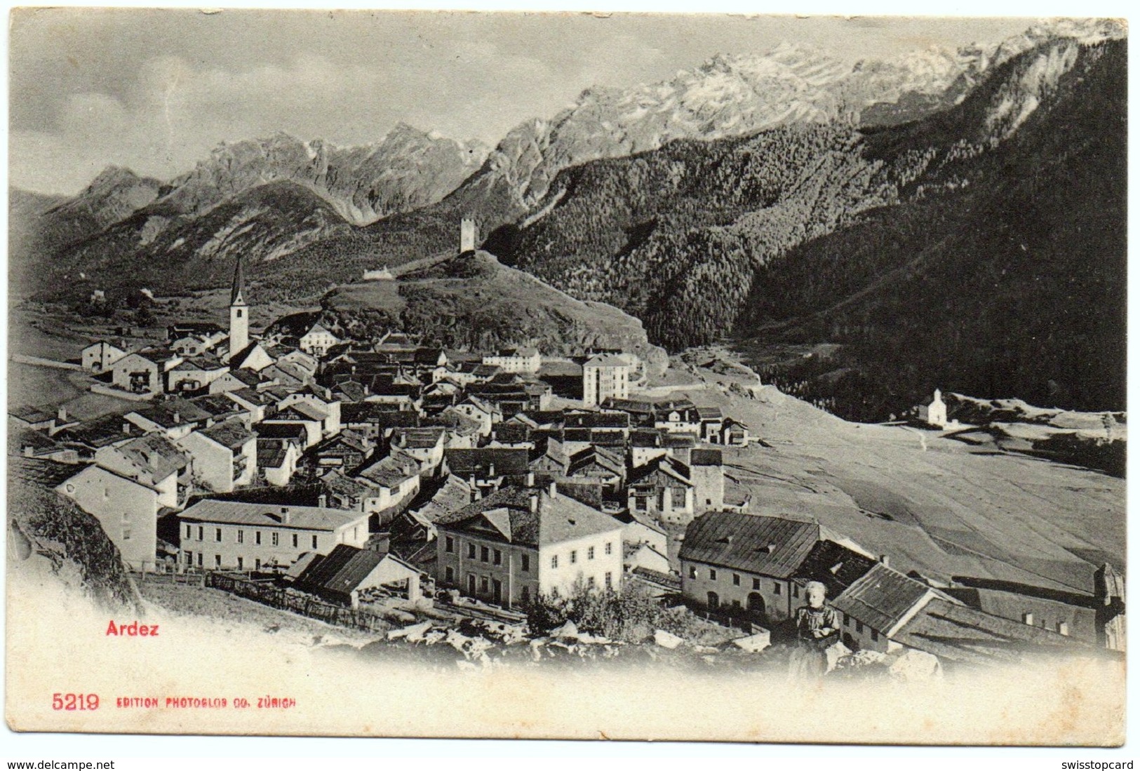 ARDEZ Gel. 1910 V. Süs N. Aarau - Ardez