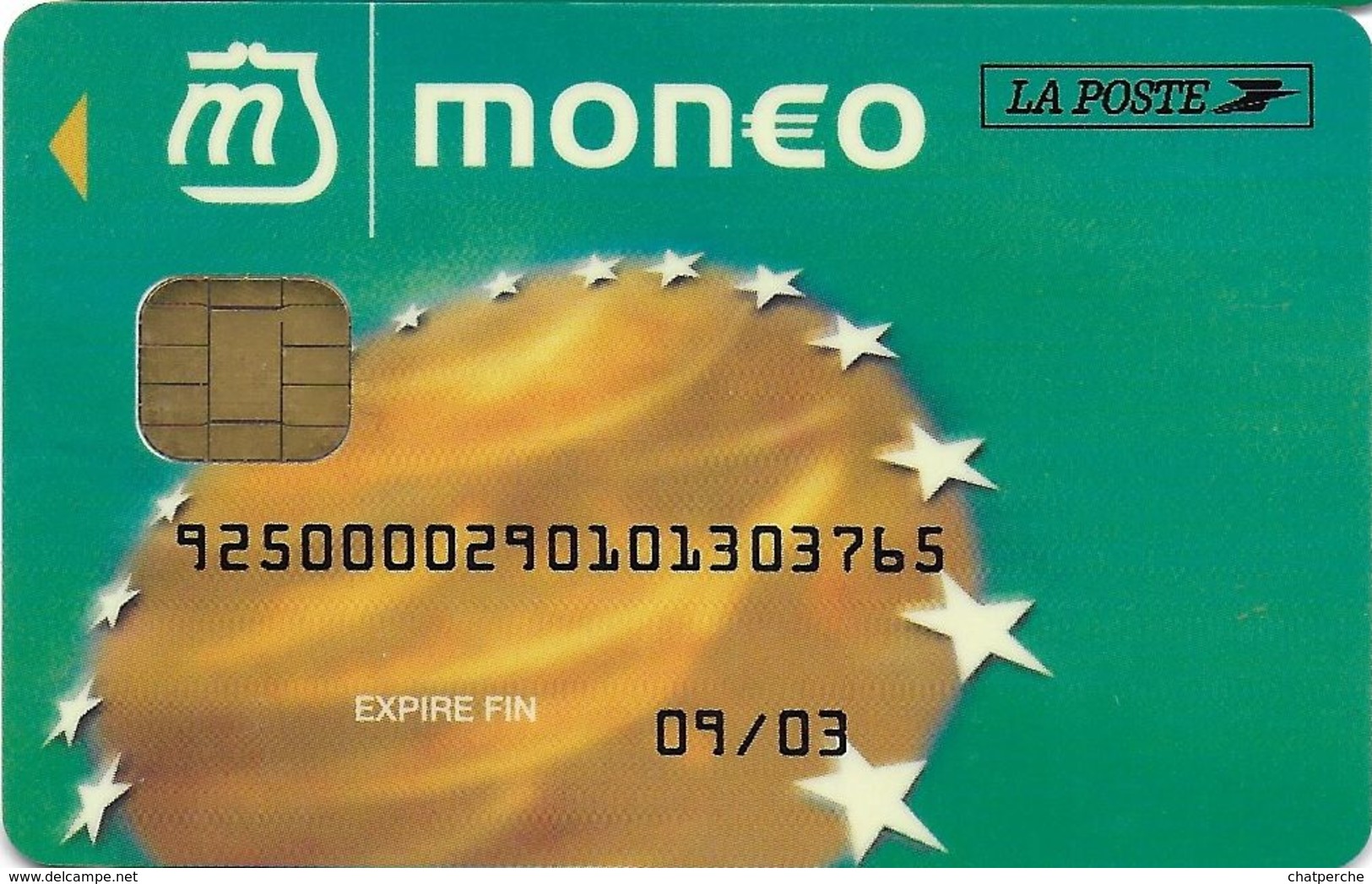 MONEO CARTE A PUCE PORTE-MONNAIE ELECTRONIQUE LA POSTE VILLE DE BOULOGNE-BILLANCOURT POUR COLLECTIONNEUR TRACES USAGES - Monéo